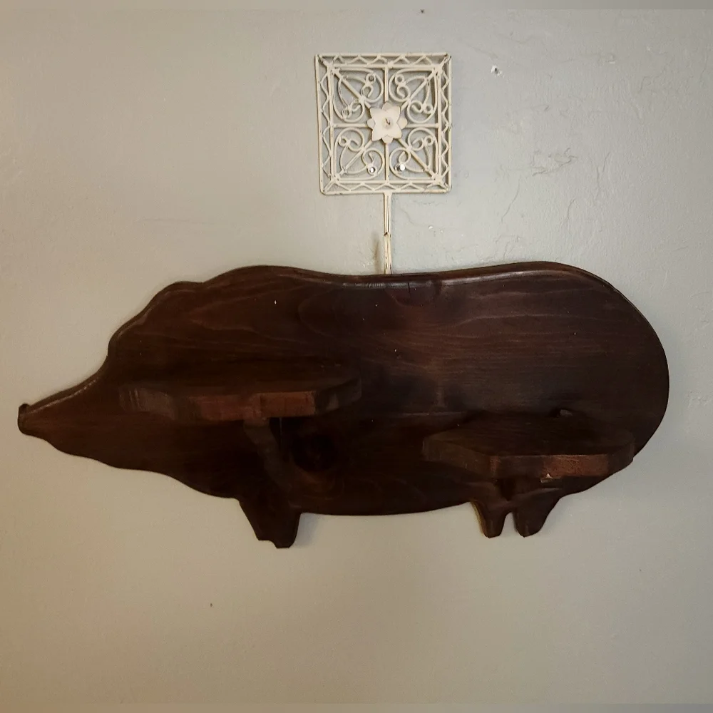 🔨Antique Vintage Handmade Pig Shelves🐷